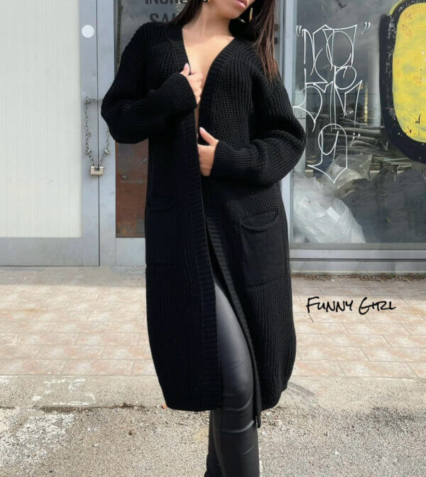 Cardigan lungo black